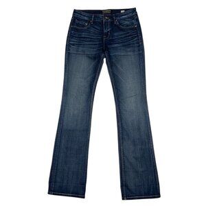 Cult Of Individuality Vixen Curvy Fit Jean 28 Blue Bootcut Low Rise Zip Fly